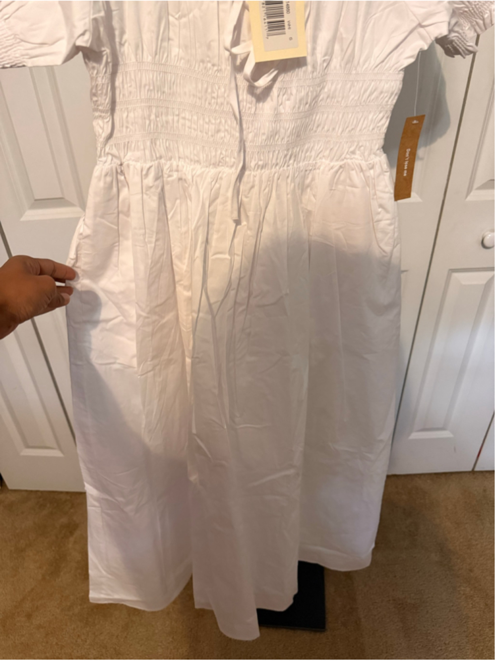 Women's Sorella White Midi Dress Size S - Picture 8 of 9